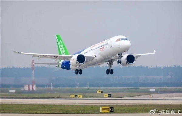 中国商飞：C919国产大飞机订单数达1061架 目前已交付2架