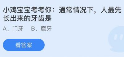 通常情况下人最先长出来的牙齿是什么哪颗牙？