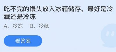 吃不完的馒头放入冰箱储存最好是冷藏还是冷冻