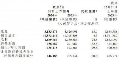 映宇宙2024上半年营收35.3亿元：经调整净利1.46亿