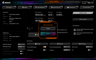 技嘉主板首发X3D Turbo鸡血模式：锐龙9000X3D CPU游戏